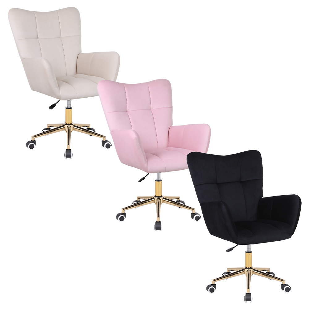 White five-legged roller office chair